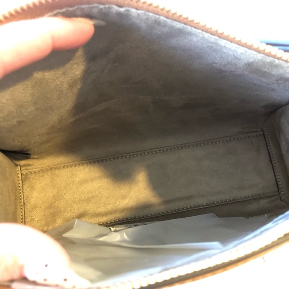 ZAC POSEN Eartha Zip Top Crossbody, Camel color, NWT. - Picture 7 of 12